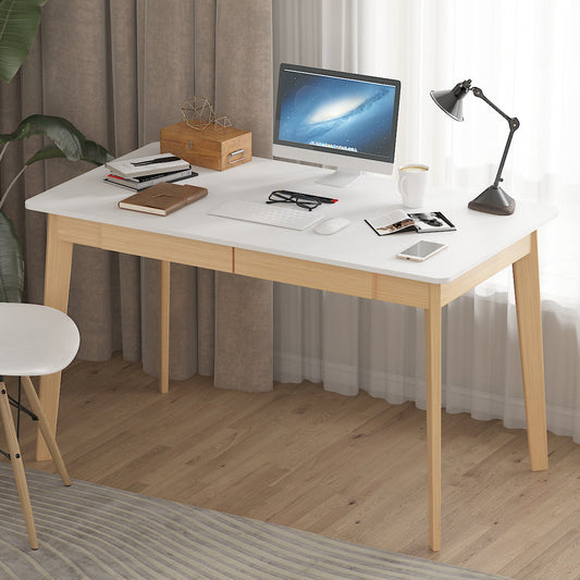 Bureau minimaliste en bois, large et robuste, 47,2 cm de large.