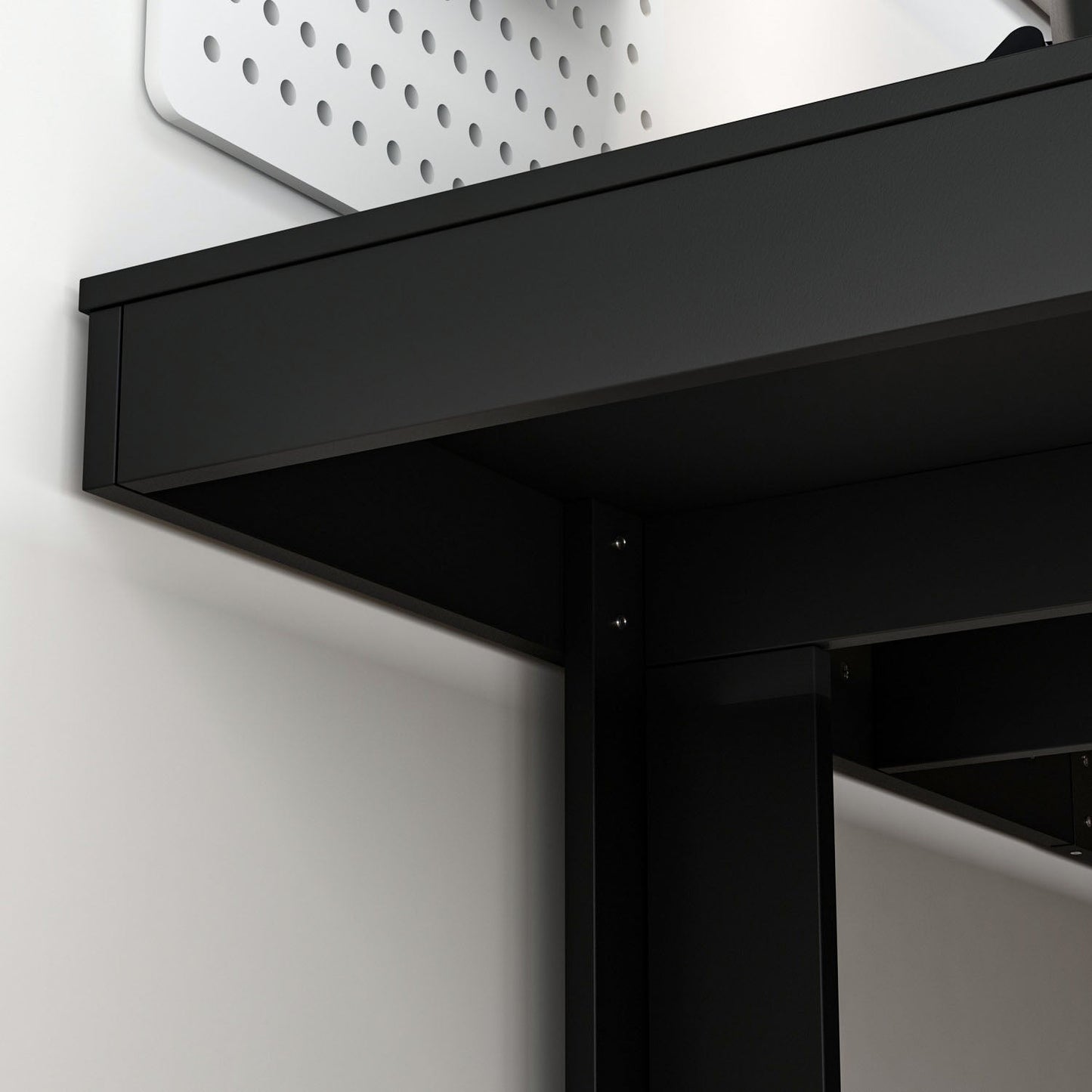 Grande table de conférence, bureau gaming avec finition bois pour réception