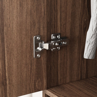 Armoire moderne grand placard de rangement 2 portes 2 tiroirs