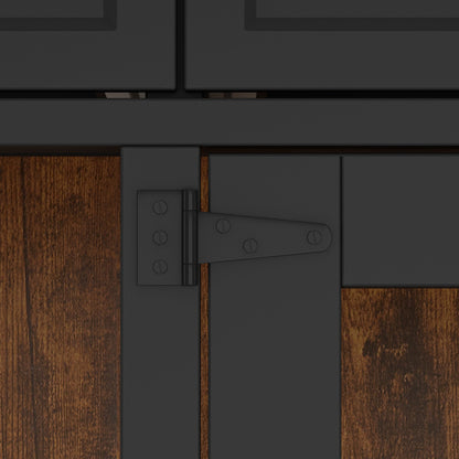 Grand meuble pour cage de chien avec 4 tiroirs et séparateurs