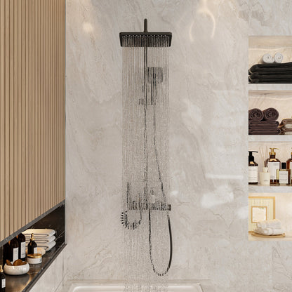 Système de douche avec robinetterie complète et affichage numérique de la température