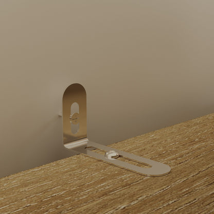 Système de placard à portes coulissantes blanc chaud