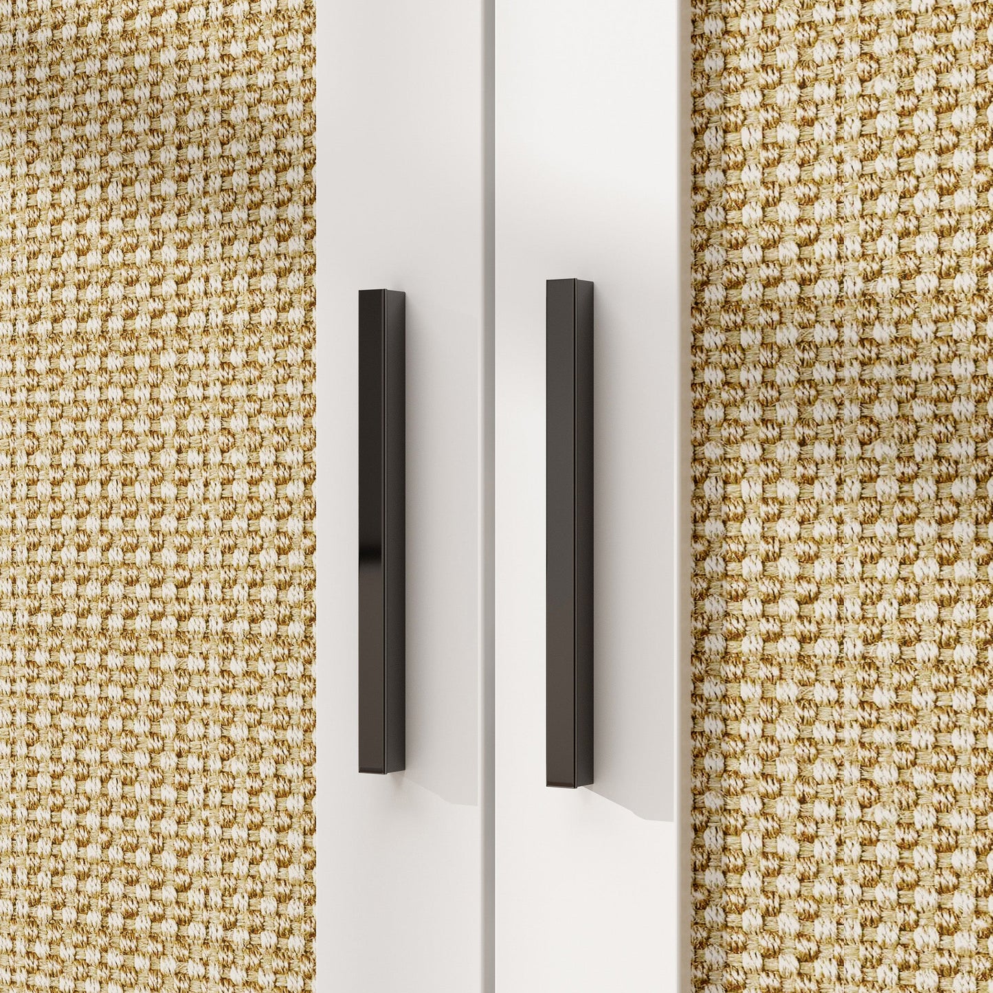 Enclos moderne pour bac à litière pour chat avec serrure et portes en sisal