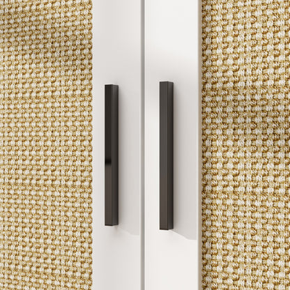 Enclos moderne pour bac à litière pour chat avec serrure et portes en sisal