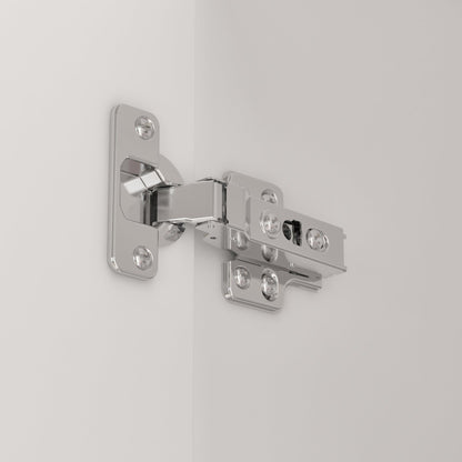 Armoire avec poignée en bois massif, grand meuble à 3 portes pour chambre à coucher