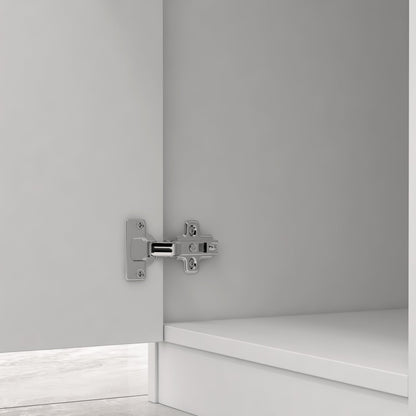 Bureau d'accueil avec comptoir, tiroir verrouillable et étagère