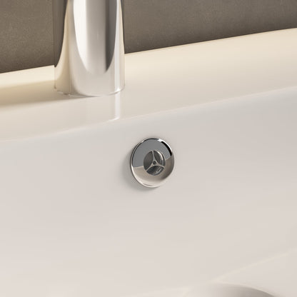 Meuble-lavabo simple sur pied avec plateau en bois composite