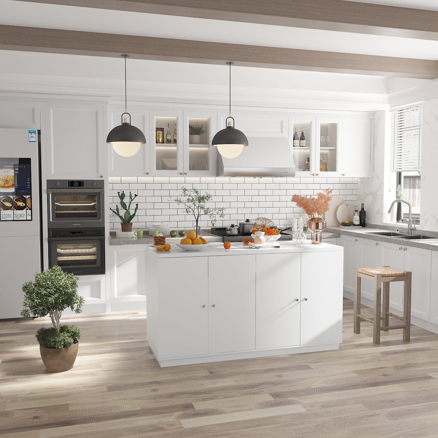 Îlot de cuisine double face