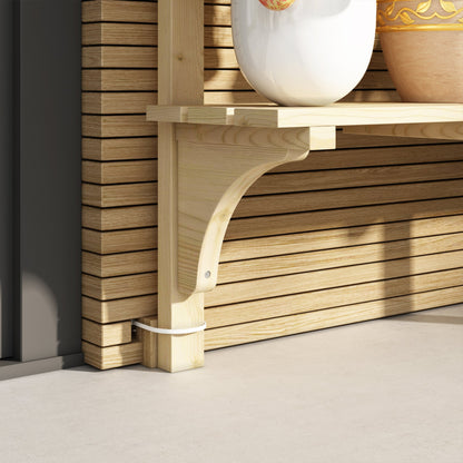 Table de balcon en bois massif