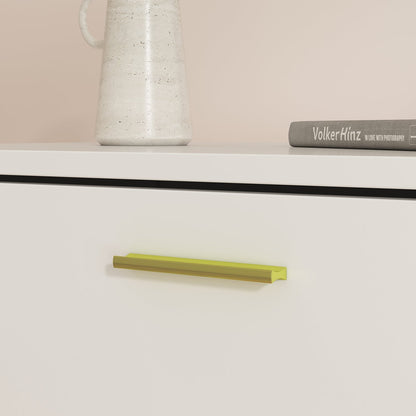 Commode contemporaine polyvalente avec 5 grands tiroirs de rangement 