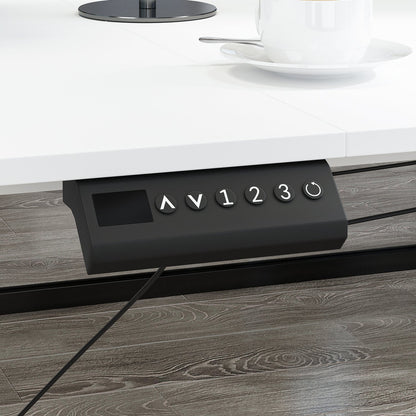 Bureau assis-debout extra-large avec vérin électrique - Plateau de 63 x 31,5 cm