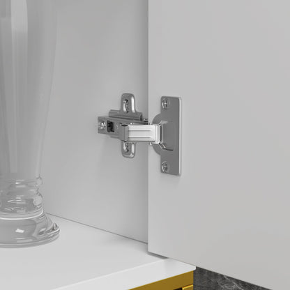 Meuble de rangement à 3 tiroirs et 2 portes, pieds en métal, pour salle à manger et salon