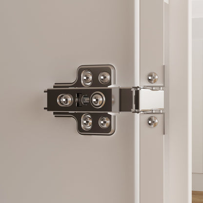 Grande armoire de chambre à coucher avec rangement pour vêtements, éclairage LED et portes vitrées