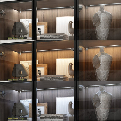 Bibliothèque combinée avec éclairage LED