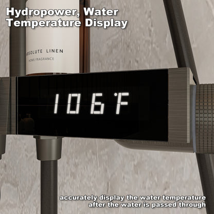Système de douche avec robinetterie complète et affichage numérique de la température