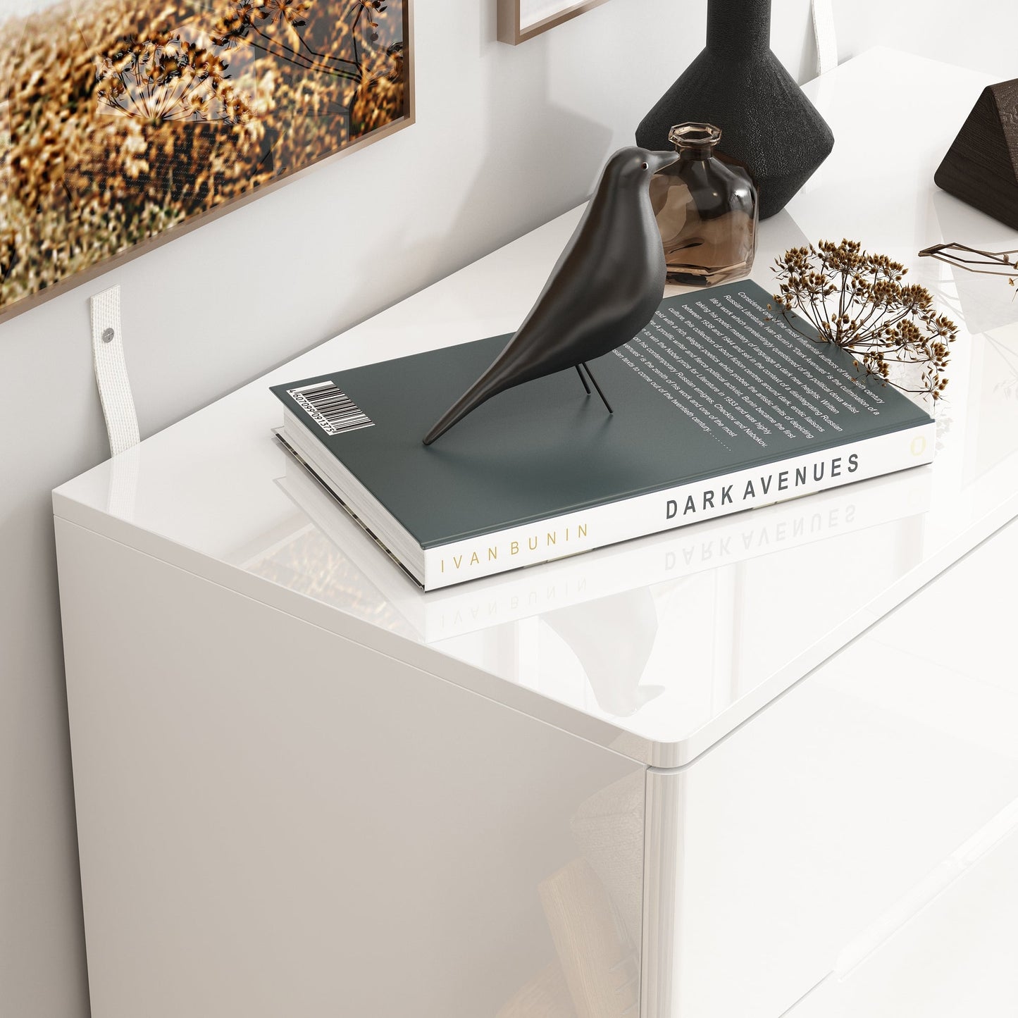 Commode à 5 tiroirs avec éclairage intégré