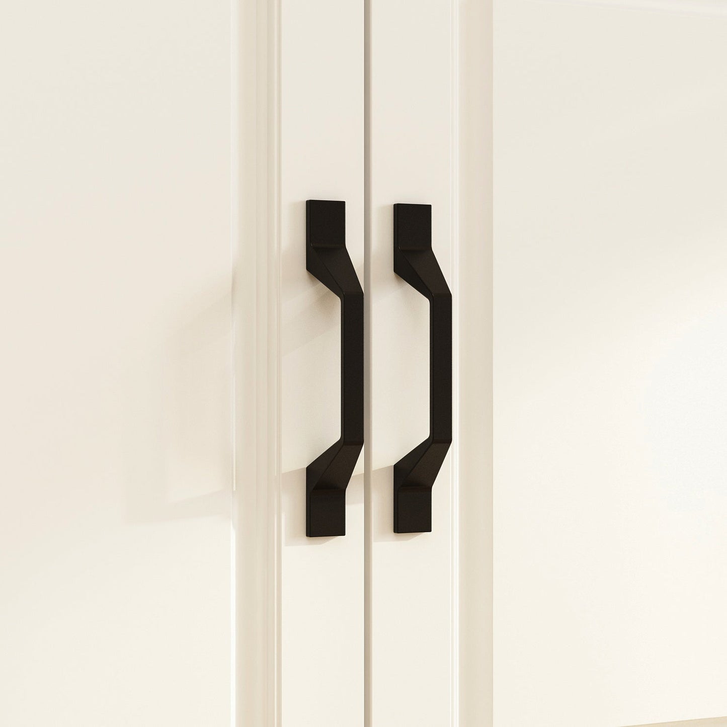 Grande vitrine d'angle avec étagère de rangement et bibliothèque combinées