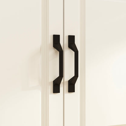 Grande vitrine d'angle avec étagère de rangement et bibliothèque combinées