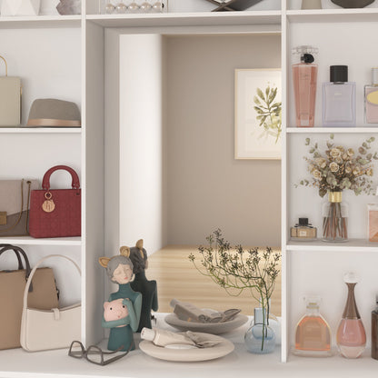 Système de dressing élégant avec 9 tiroirs et miroir