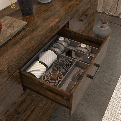 Commode à 9 tiroirs de style rustique