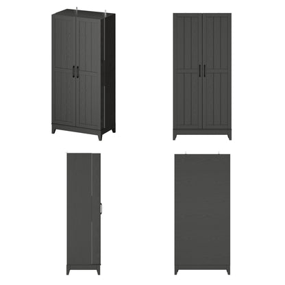 Grand organisateur de placard de cuisine avec porte-bouteilles