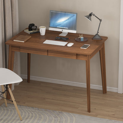 Bureau minimaliste en bois blanc, table d'étude pour bureau, 39,4 cm de large