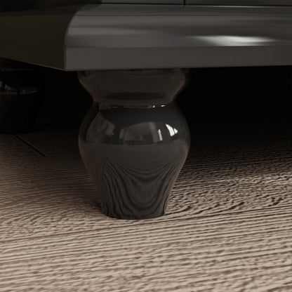 Buffet/meuble de rangement avec étagère à 3 niveaux et portes en acrylique