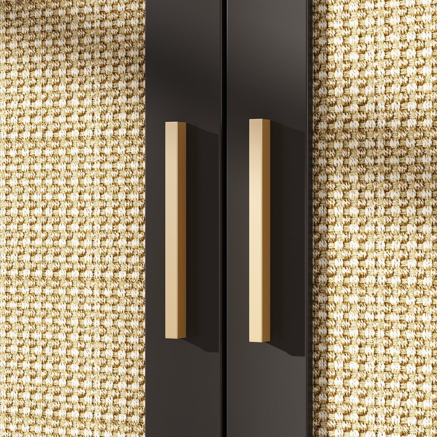 Enclos moderne pour bac à litière pour chat avec serrure et portes en sisal