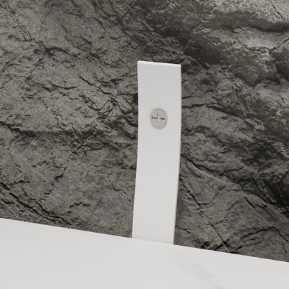 Meuble-lavabo simple sur pied avec plateau en bois composite