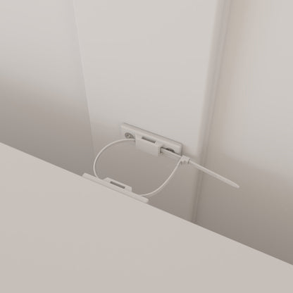 Meuble TV avec cheminée chauffante blanche de 150 cm de large, étagères ouvertes et minuterie