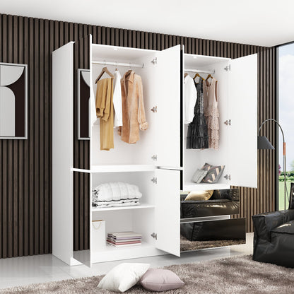 Armoire en bois massif et en panneaux de particules