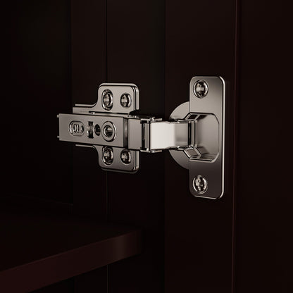 Grande armoire de rangement avec 3 portes et 5 tiroirs