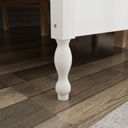 Lit plateforme en bois massif au style élégant