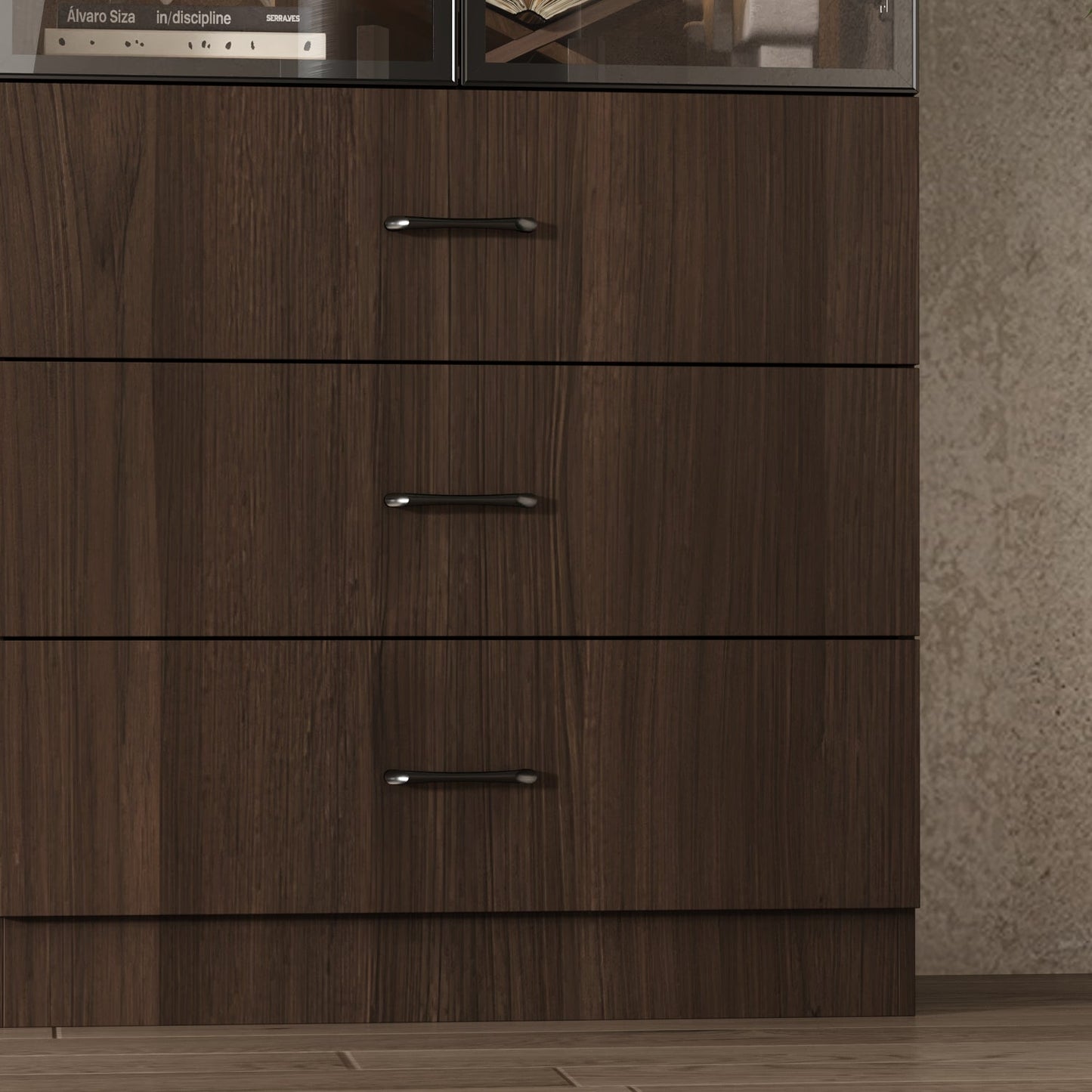 Bibliothèque combinée avec éclairage LED