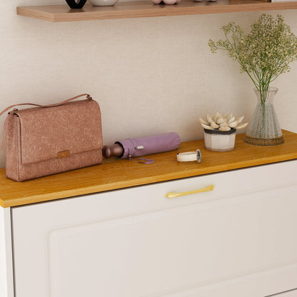 Meuble à chaussures moderne avec 3 compartiments et 1 casier - Organisateur de chaussures pour entrée