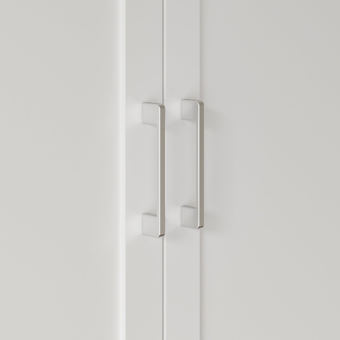 Bibliothèque à 11 tiroirs avec portes vitrées, 78,7 po H x 110 po L