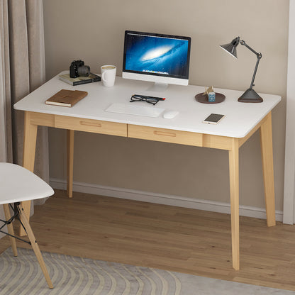 Bureau minimaliste en bois, large et robuste, 47,2 cm de large.