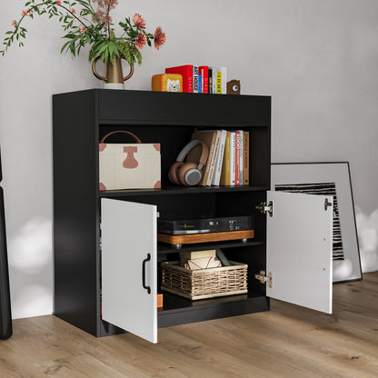 Armoire de classement élégante avec serrure, 35,4 po H x 31,5 po L