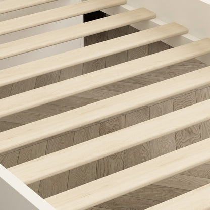 Lit plateforme Queen avec rangement, tête de lit de rangement et 2 tiroirs