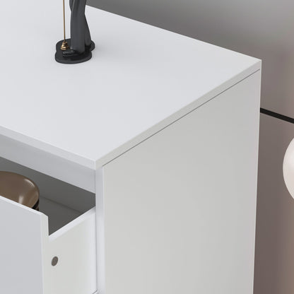 Buffet à 6 tiroirs aspect vieilli avec texture grainée - 150 cm de large