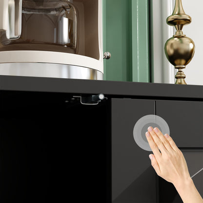 Commode à 4 portes avec pieds en métal