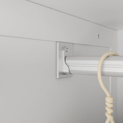 Grande armoire de rangement avec 3 portes et 5 tiroirs