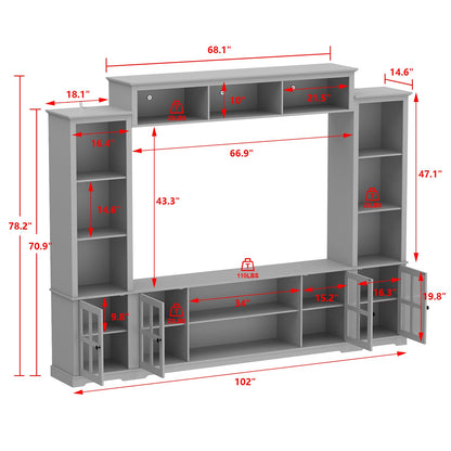 Meuble TV grand centre de divertissement