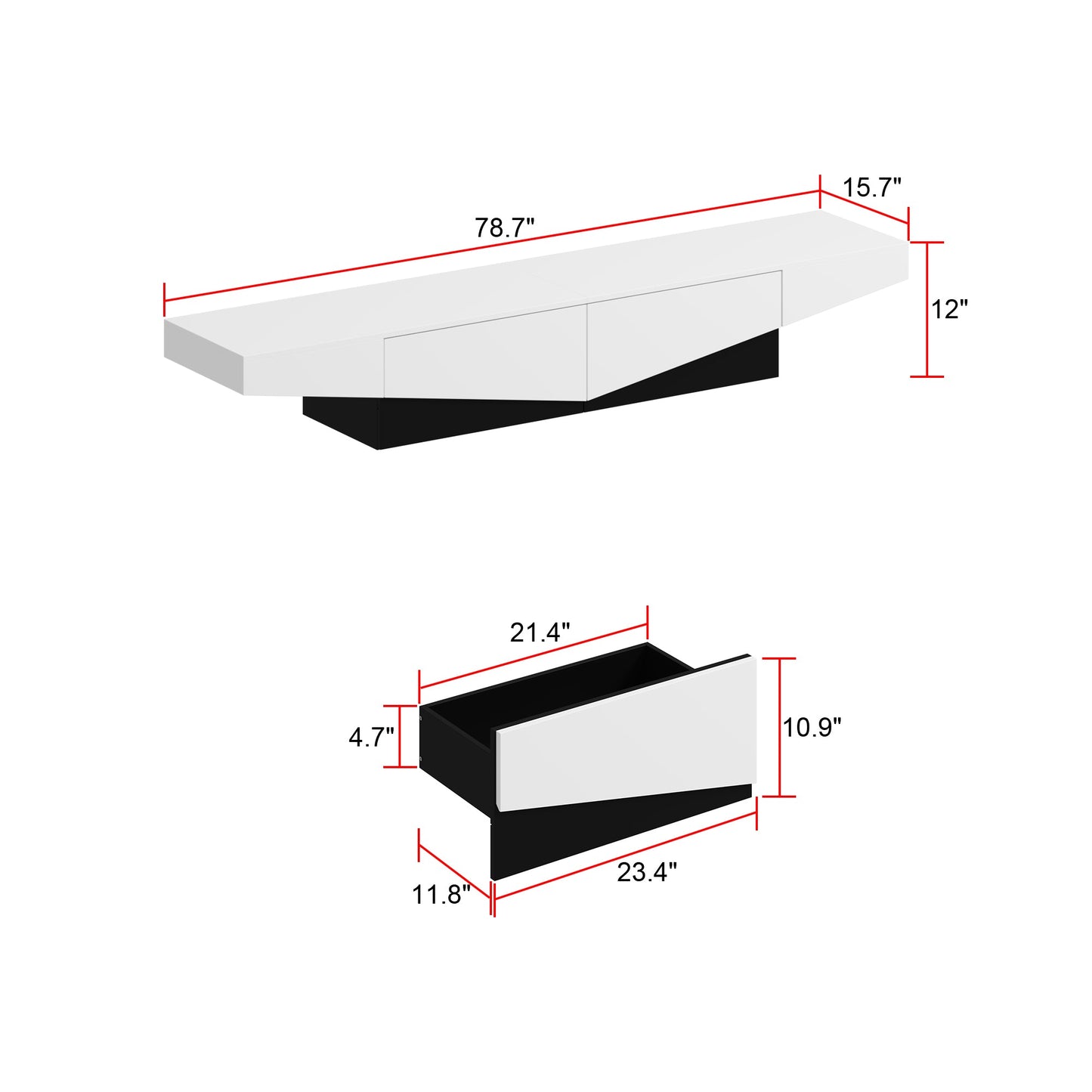 Console multimédia 78,7 pouces