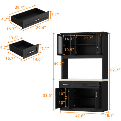 Buffet de cuisine de grande taille (47,6 po de largeur)