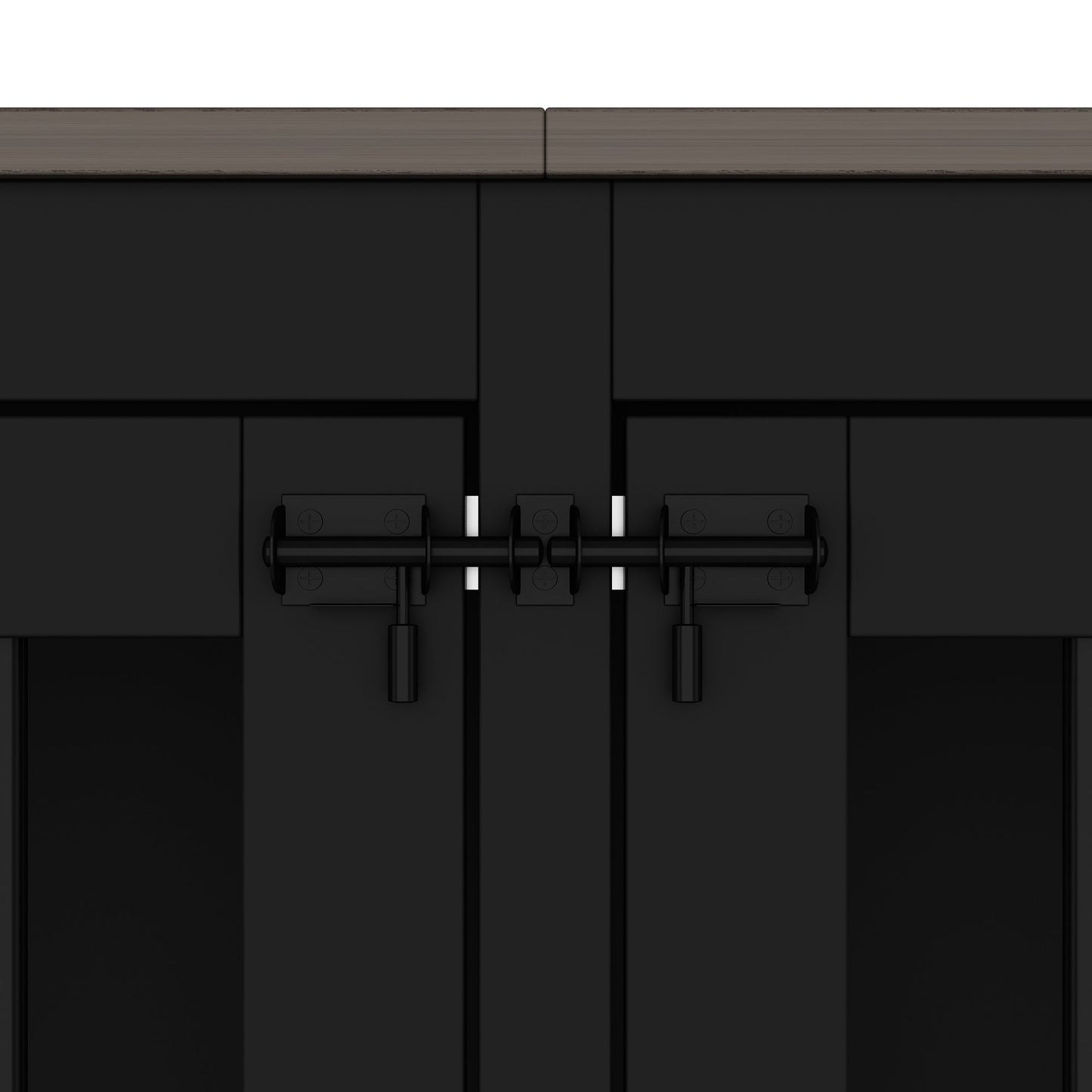 Cage pour animaux de compagnie à double porte de grande taille avec structure renforcée en acier