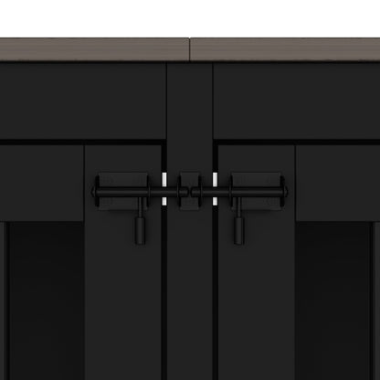 Cage pour animaux de compagnie à double porte de grande taille avec structure renforcée en acier