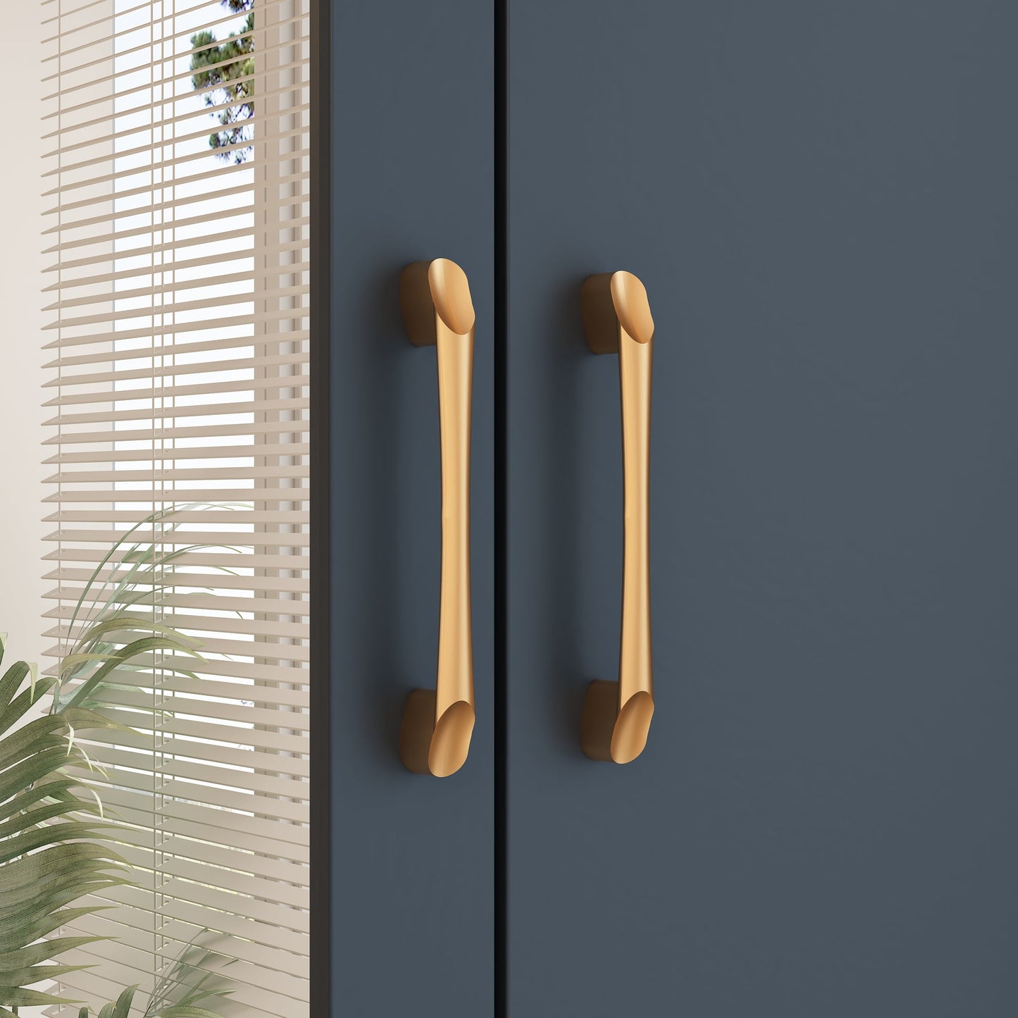 Armoire de rangement à 2 portes, 2 tiroirs et 1 miroir pour chambre à coucher