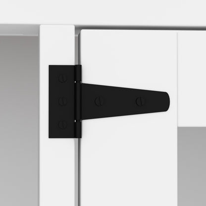 Grande cage en bois pour chien avec 2 tiroirs et séparateurs