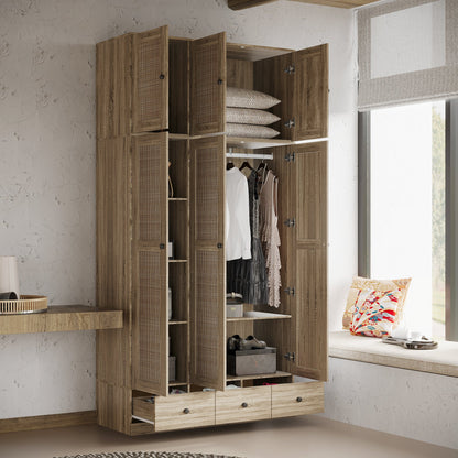Armoire en bois massif et en panneaux de particules